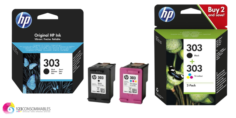 CARTOUCHES JET D'ENCRE POUR HP